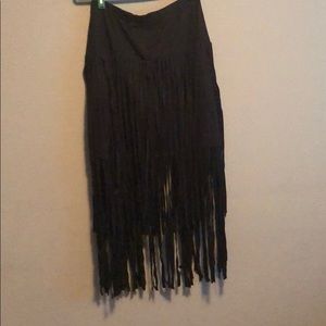 Alberto Makali fringe skirt